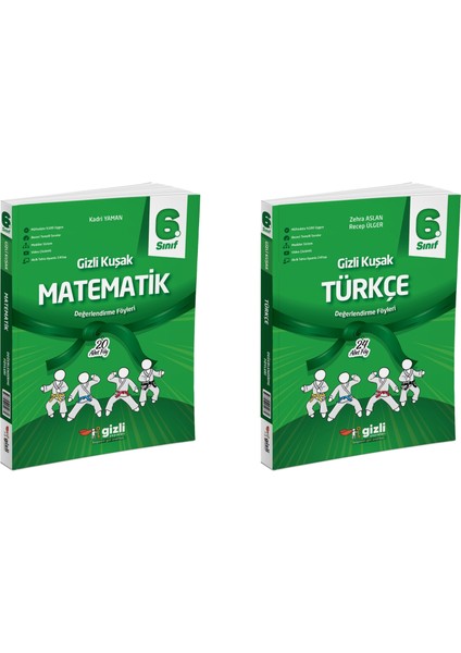 2025 6. Sınıf Matematik - Türkçe Gizli Kuşak Serisi Seti 2 Kitap