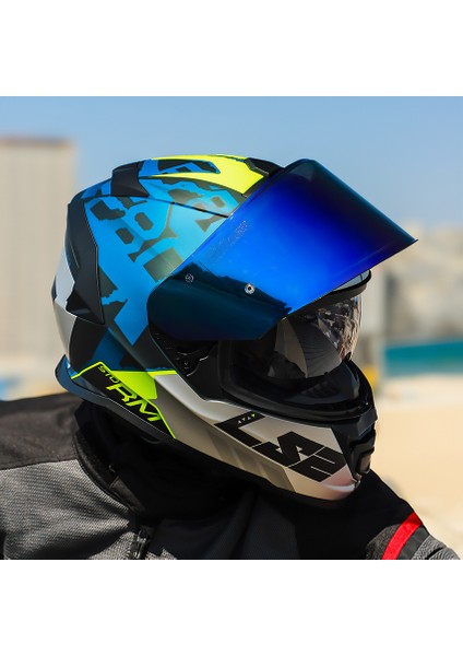 Storm 2 Sprınter Mat Siyah-Gri-Cobalt Kask Yüksek Performanslı Hava Kanallı 1530 gr indirimleri