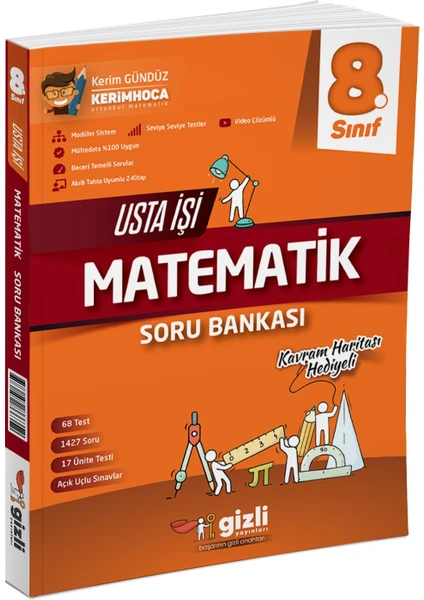 Gizli Yayınları 2025 8. Sınıf Matematik Usta İşi Soru Bankası - Kavram Haritası