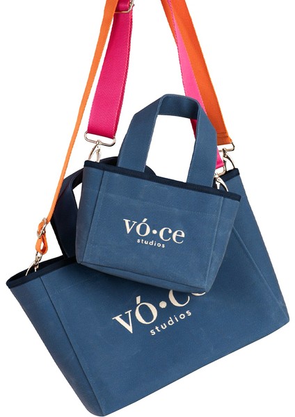 Kanvas Blue Medium Bag