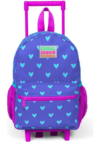 Kalp Baskılı Anaokul Çekçek Çantası - Kız Çocuk fırsatları