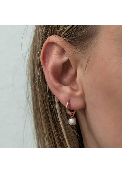 Gümüş Rose Inci Kadın Küpe fırsatları