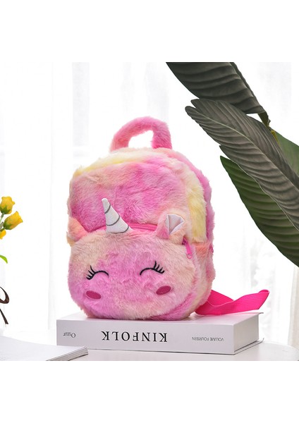 Peluş Okul Çantası Sevimli Öğrenci Sırt Çantası (Yurt Dışından)