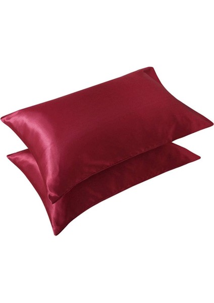 Ipek Saten Dokulu 50 x 70 cm Yastık Kılıfı 2 Adet Ant2021