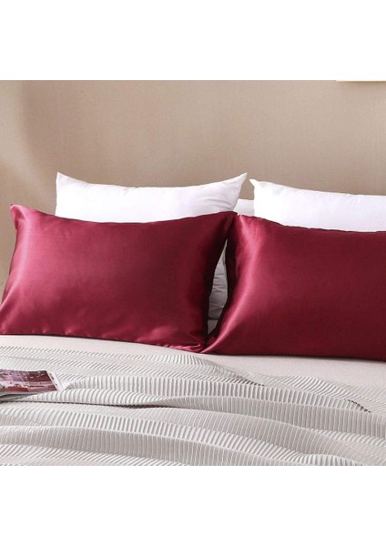 Ipek Saten Dokulu 50 x 70 cm Yastık Kılıfı 2 Adet Ant2021