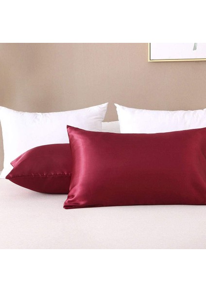 Ipek Saten Dokulu 50 x 70 cm Yastık Kılıfı 2 Adet Ant2021