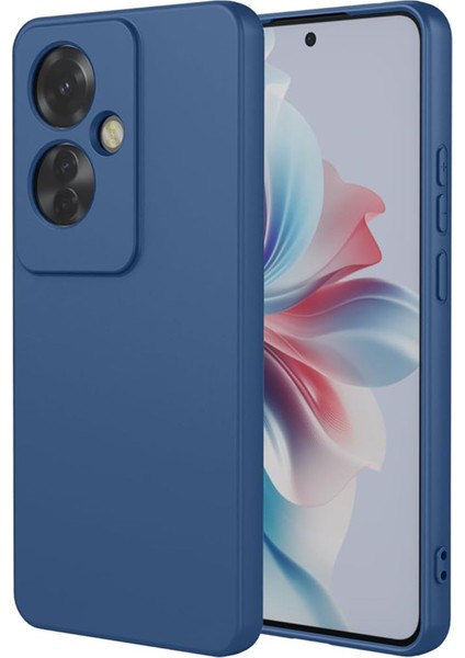 Oppo Reno 11F Kılıf First Silikon - Lacivert 13