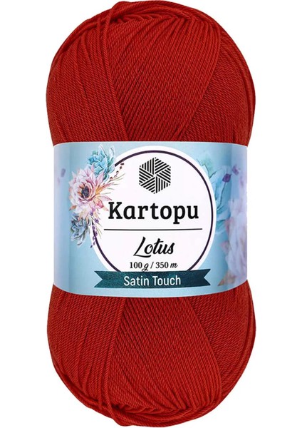 1 Adet Lotus Bikini Büstiyer Bluz Örgü Ipi K101 Nar Çiçeği