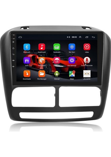 Fiat Doblo Android Multimedya Sistemi D3 (2010-2015) 2 GB Ram, 32 GB Hafıza, 4 Çekirdek, Necvox