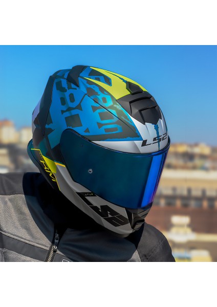 Storm 2 Sprınter Mat Siyah-Gri-Cobalt Kask