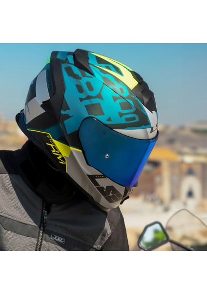 Storm 2 Sprınter Mat Siyah-Gri-Cobalt Kask modelleri