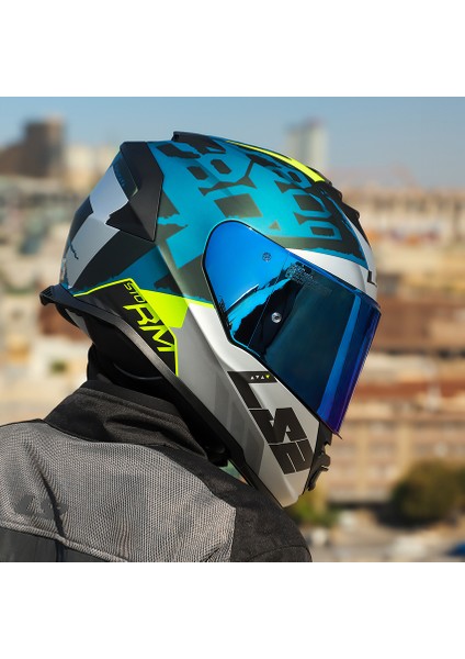 Storm 2 Sprınter Mat Siyah-Gri-Cobalt Kask indirimleri