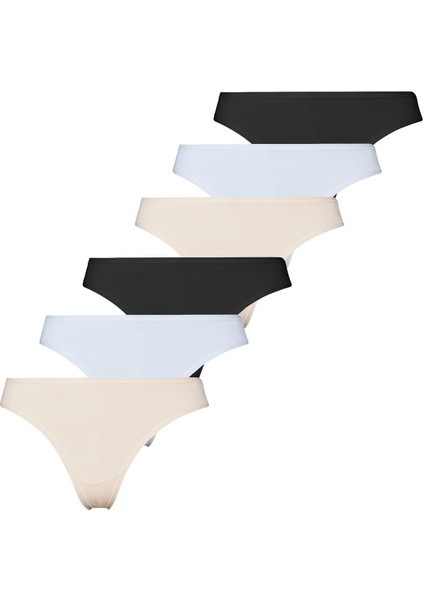 Likralı 6'lı Kutu Premium Günlük Kullanıma Uygun Tanga Külot Maya G-005 C