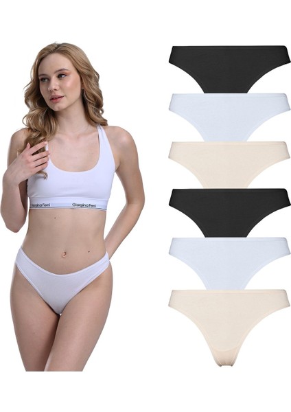 Likralı 6'lı Kutu Premium Günlük Kullanıma Uygun Tanga Külot Maya G-005 C fiyatları