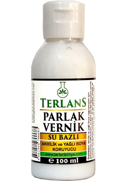 Su Bazlı Parlak Vernik | 100 ml | Akrilik ve Yağlı Boya Koruyucu