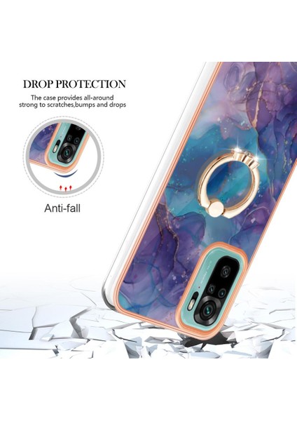 Xiaomi Redmi Not 10 4g Tampon Mermer Darbeye Tpu Silikon Kılıf (Yurt Dışından)