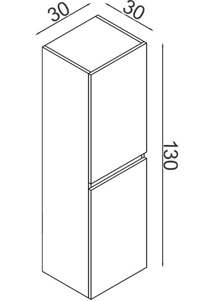 Tokyo Mdf Banyo Boy Dolabı