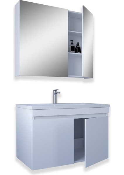 Tokyo 80 cm Mdf Banyo Dolabı Seti fiyatları
