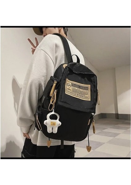 Kawaii Sırt Çantası Gençlik Rüzgar Gündelik Yaratıcı + Kolye Ucu*1 (Yurt Dışından)