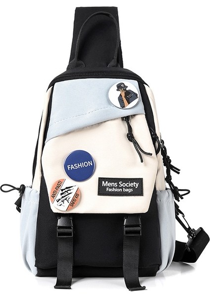 Erkek Crossbody Çanta Şık ve Çok Yönlü Erkek Spor Kanvas Omuz Çantası (Yurt Dışından)