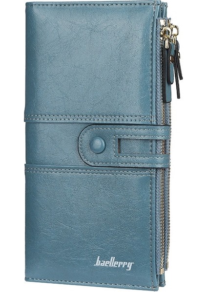 Bayan Uzun Tokalı Fermuarlı Cüzdan Cüzdanı (Yurt Dışından)