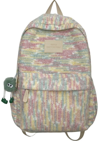 Bayan Ortaokul Öğrencileri Için Okul Çantası, Üniversite Öğrencileri Için Güzel Görünümlü, Basit, Çok Yönlü Sırt Çantası (Yurt Dışından)