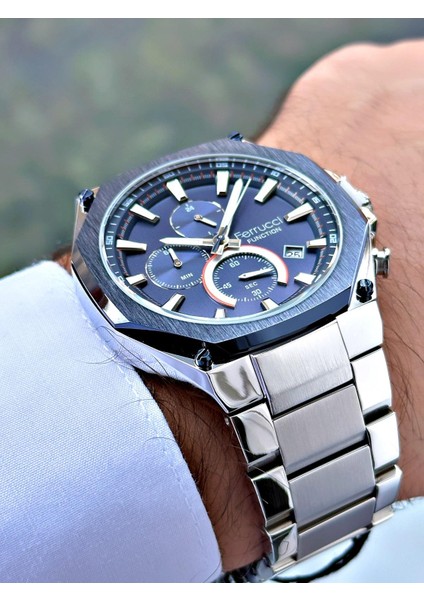 Gümüş Renk Çelik Kordon Erkek Kol Saati 13906.04 modelleri