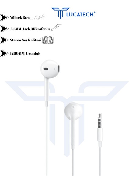 Xiaomi Redmi Note 10 Uyumlu 3.5 M Mikrofonlu Jack Kulaklık