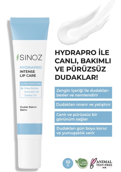 Hydrapro Yoğun Nemlendirici Dudak Bakım Balmı 10g