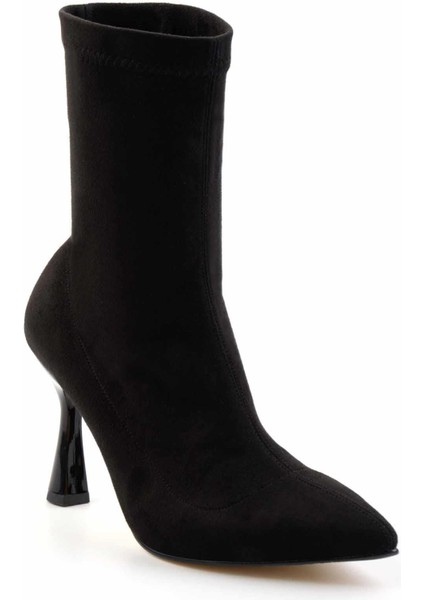 Siyah Streç Kadın Bot & Bootie K02992113017 modelleri