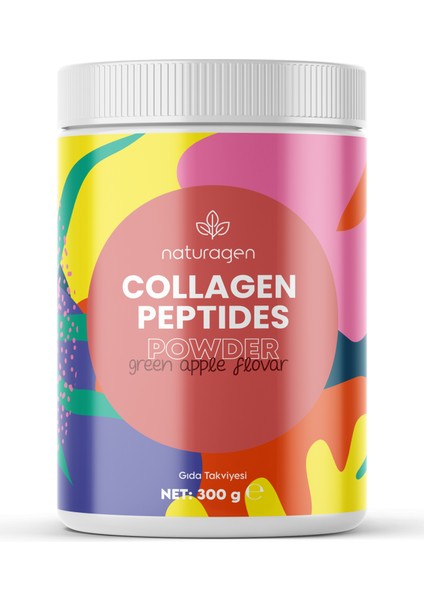 Limited Edition X2 Etkili Komplex Collagen Beauty Powder 300 gr Vitaminli Yeşil Elma Aromalı