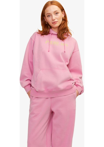 Jxelizabeth Loose Kadın Pembe Sweatshirt 12262566-MOONLITEMAUVE