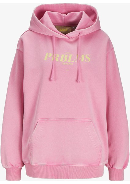 Jxelizabeth Loose Kadın Pembe Sweatshirt 12262566-MOONLITEMAUVE