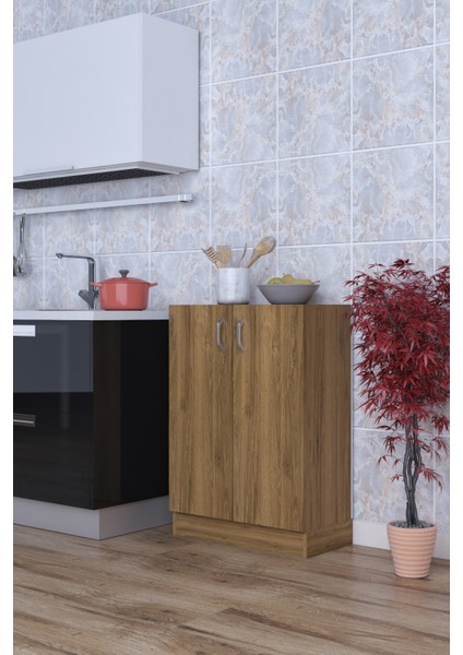 Rafineri Roma Çok Amaçlı Dolap Kapaklı Bölmeli Mikrodalga Fırın Mutfak Balkon Banyo Mdf fırsatları