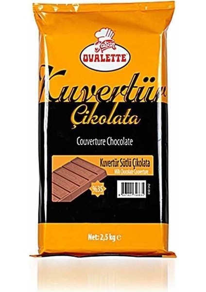 Sütlü Kuvertür Çikolata 2,5 kg