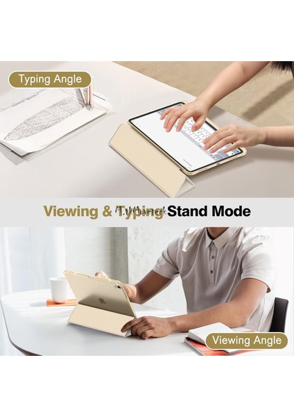 MTK Moveteck İpad Air 13 2024 Uyumlu Kılıf Akıllı Smart Uyku Modlu Pen Kalem Bölmeli Katlanabilir Renkli Standlı
