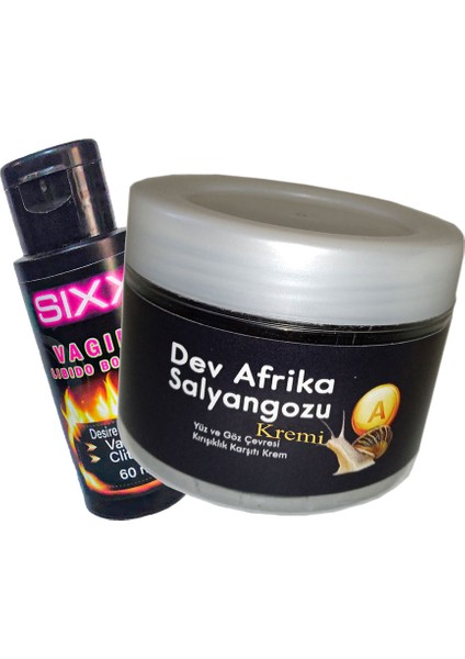 Afrika Ksıxx:30 Anti-Aging Krem 100ML Dev Afrika Salyangozu Ile + Sıxx Bayan 0rgazzm Kremi