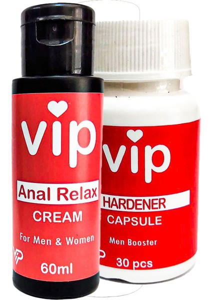 VİP Anal Relax Krem + Erkeklere Özel Kapsül 30'lu