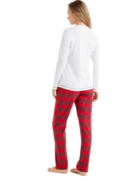 Kadın Pijama Takımı 51622 - Beyaz fiyatları