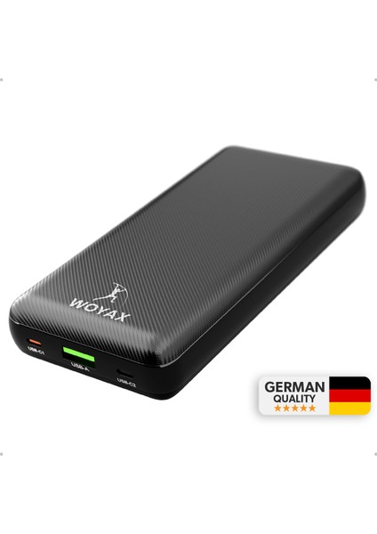 25000mAh 130W Süper Hızlı Powerbank Laptop Notebook Macbook Taşınabilir Şarj Cihazı Siyah