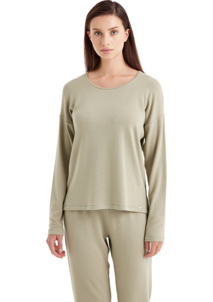 Kadın T-Shirt 60460 - Yeşil