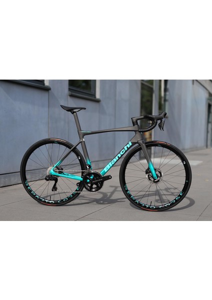 Specialissima Rc Dura Ace Di2 12S Hd W/powermetre Karbon Yol Bisikleti Siyah - Celeste 50CM