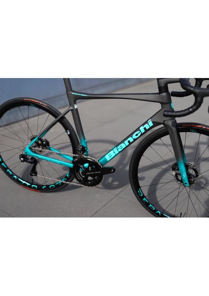 Specialissima Rc Dura Ace Di2 12S Hd W/powermetre Karbon Yol Bisikleti Siyah - Celeste 50CM