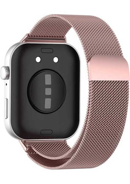 Huawei Watch Fit 3 / Fit 4 / Fit 4 PRO ile Uyumlu Kordon Hasır Örgü Metal Mıknatıslı Kayış fiyatları