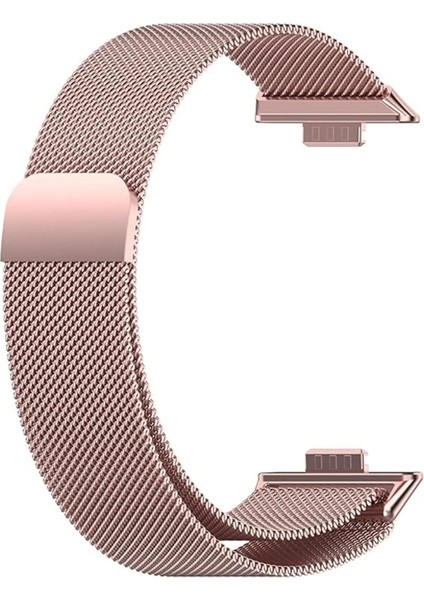 Huawei Watch Fit 3 / Fit 4 / Fit 4 PRO ile Uyumlu Kordon Hasır Örgü Metal Mıknatıslı Kayış fırsatları