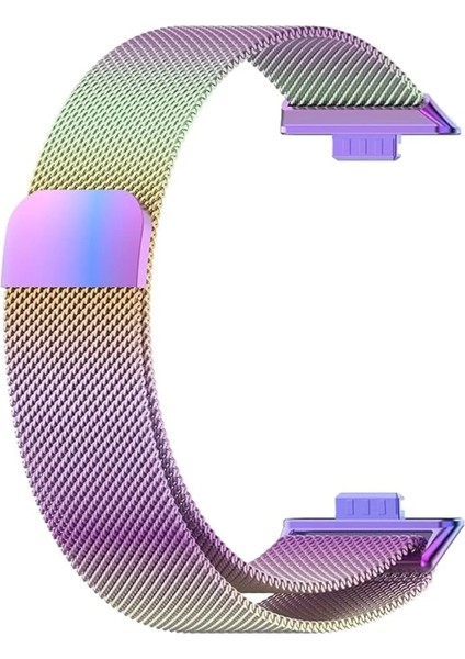 Huawei Watch Fit 3 / Fit 4 / Fit 4 PRO ile Uyumlu Kordon Hasır Örgü Metal Mıknatıslı Kayış fırsatları
