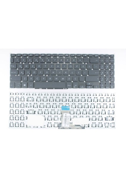 Asus ile Uyumlu X515JA-EJ045 Uyumlu Laptop Klavye Siyah