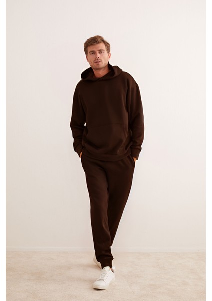 Erkek 3 Iplik Oversize Bol Kesim Rahat Günlük Eşofman Takımı