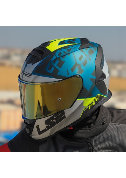 Storm 2 Sprınter Mat Siyah-Gri-Cobalt Kask fiyatları