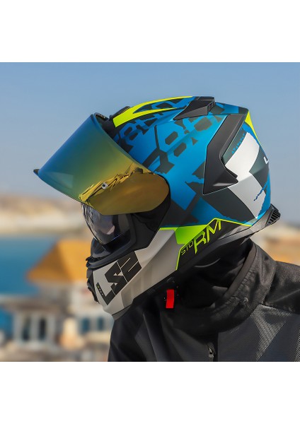 Storm 2 Sprınter Mat Siyah-Gri-Cobalt Kask modelleri